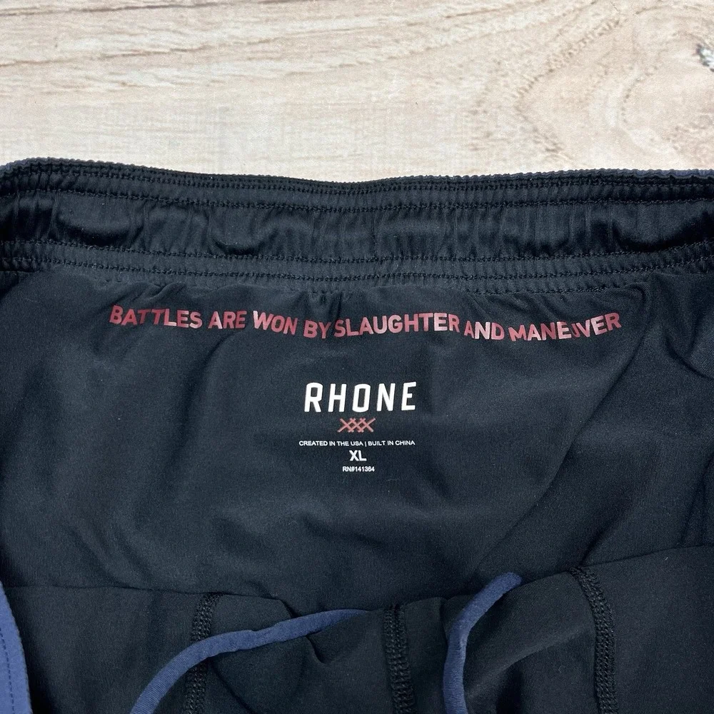 Rhone Drawstring Shorts‎ Sz XLarge Navy Blue Athletic Activewear Running Gym 7 
